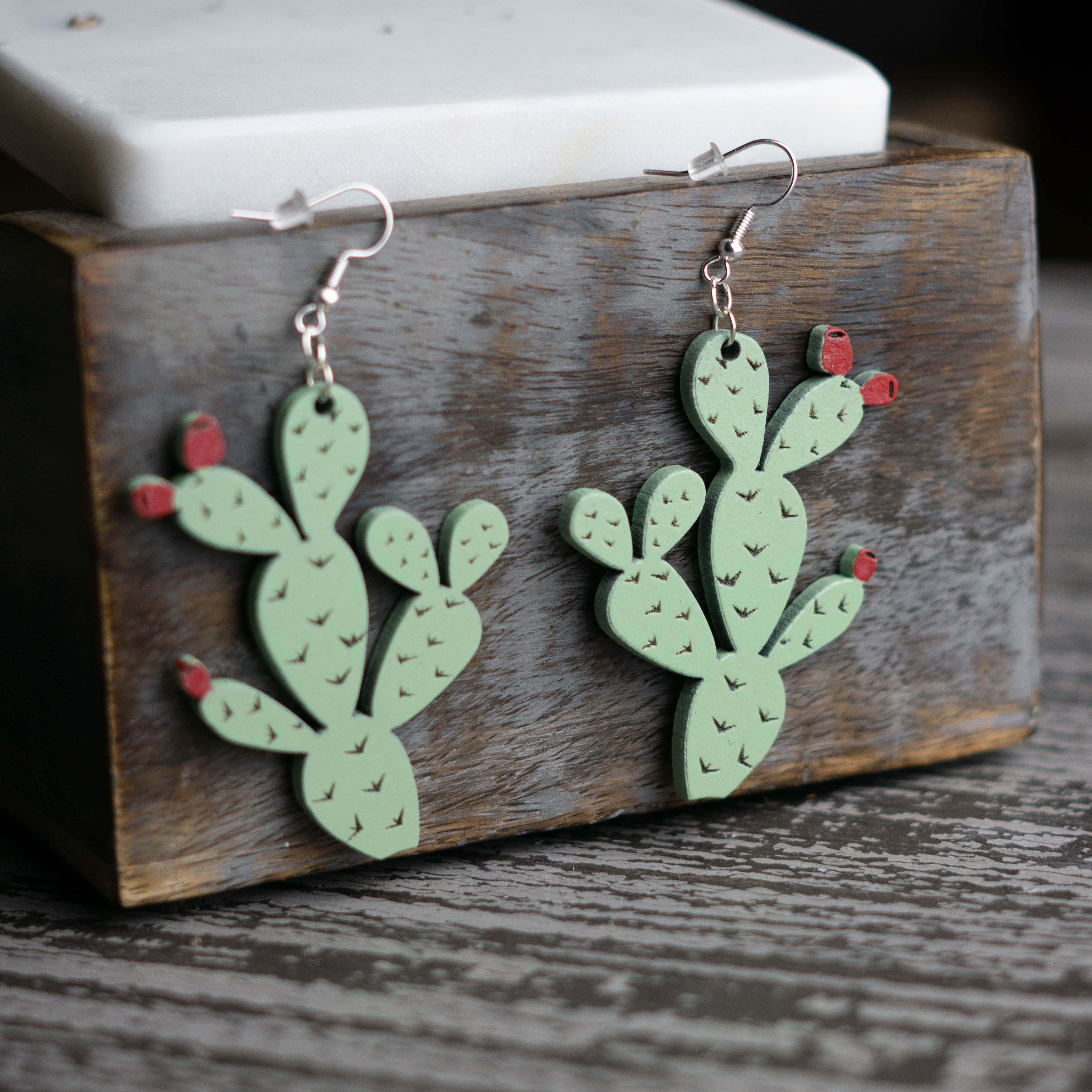 Prickly Pear Dangle Earrings